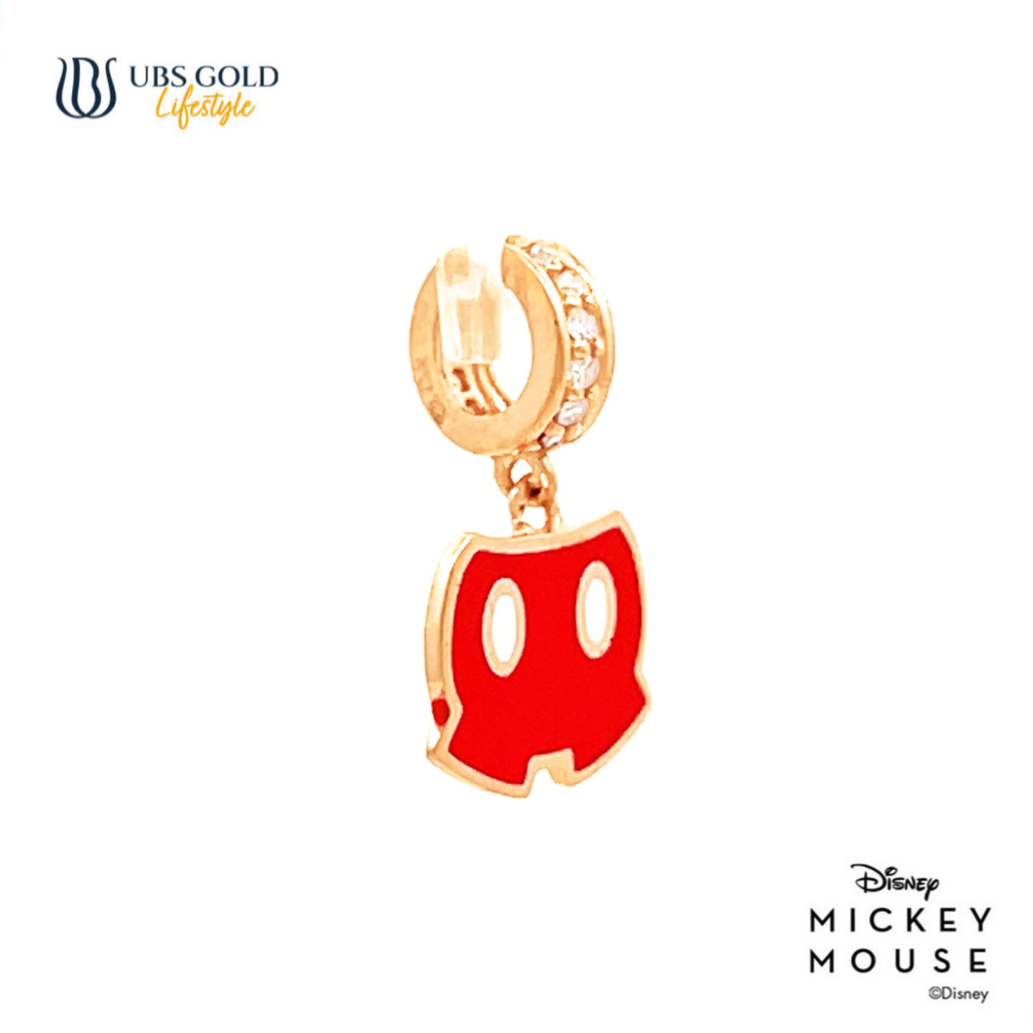 UBS Gold Liontin Emas Disney Mickey Mouse - Cly0035 - 17K