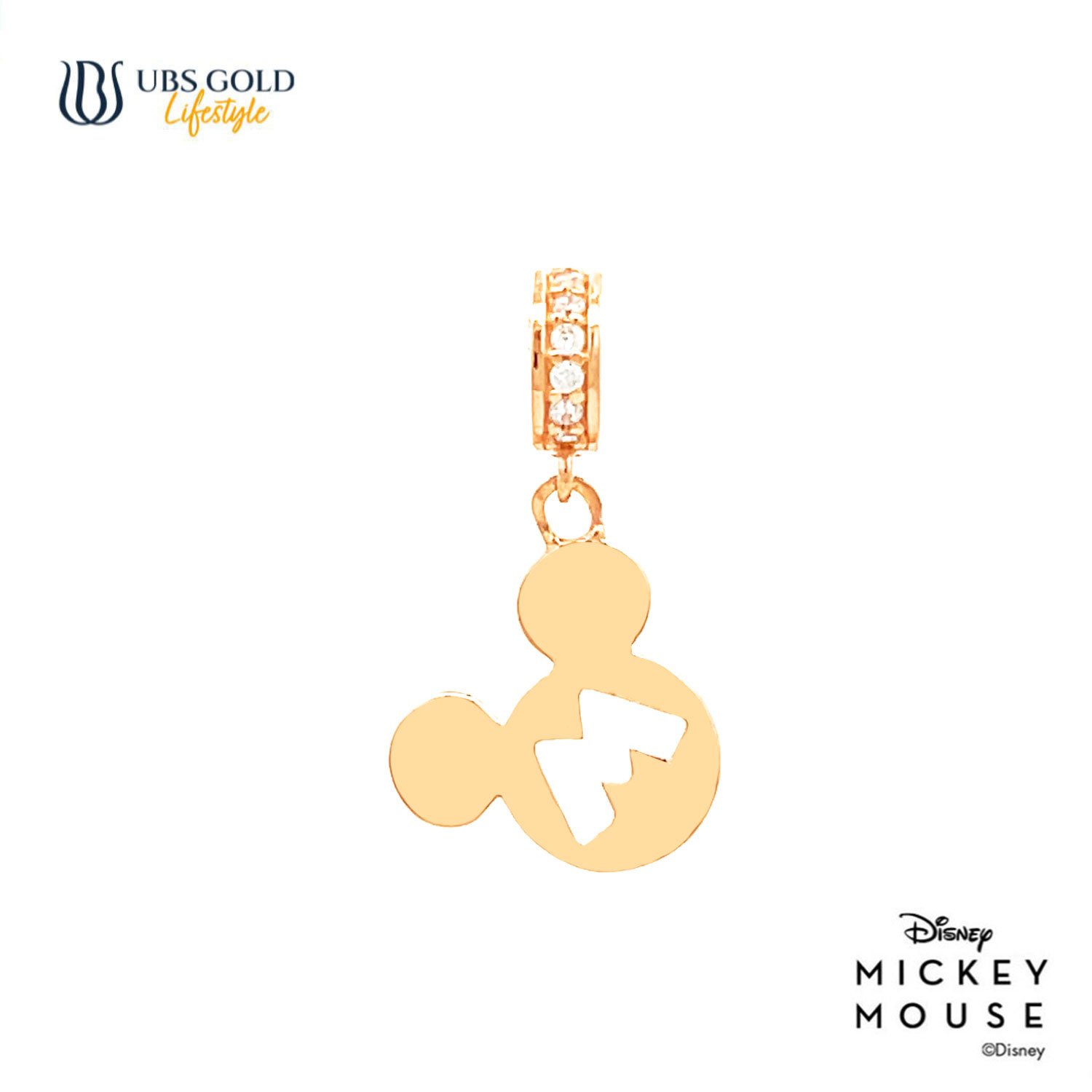 UBS Gold Liontin Emas Disney Mickey Mouse - Cly0039 - 17K