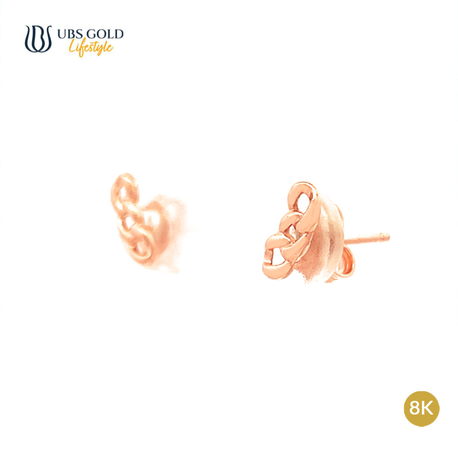 UBS Gold Anting Emas Luna - Cwh0162K - 8K