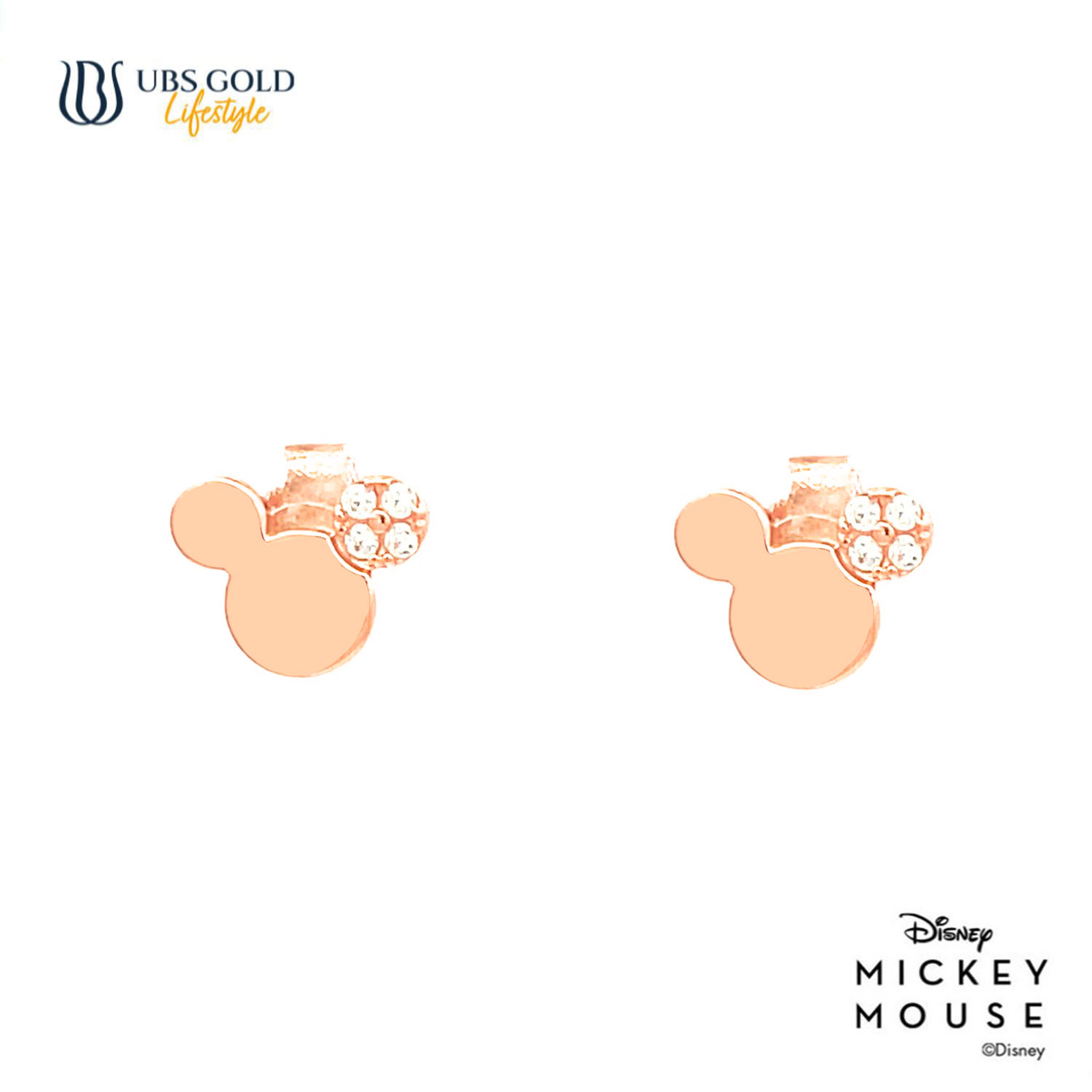 UBS Gold Anting Emas Disney Mickey Mouse - Cwy0056 - 17K