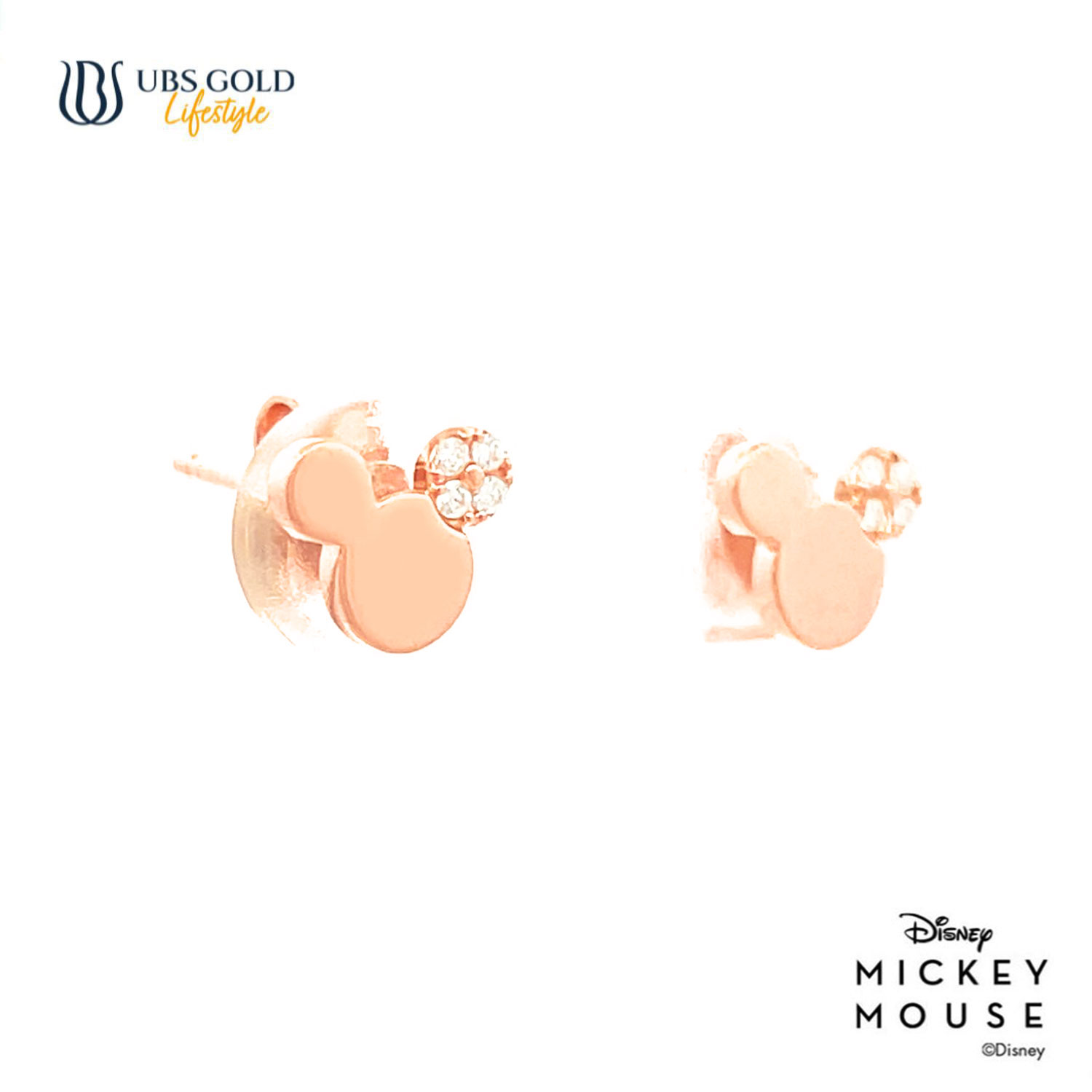 UBS Gold Anting Emas Disney Mickey Mouse - Cwy0056 - 17K