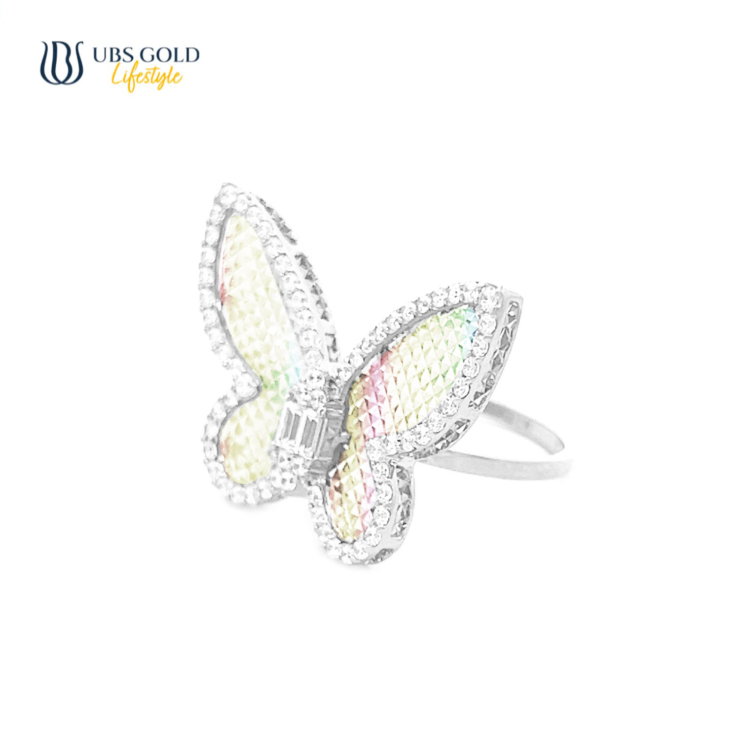 UBS Gold Cincin Emas Millie Molly Rainbow - E6c0014 - 17K