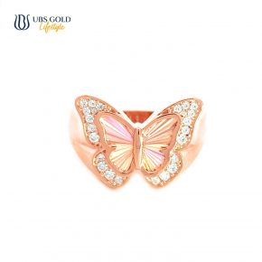 UBS Gold Cincin Emas Rainbow - E6c0036 - 17K