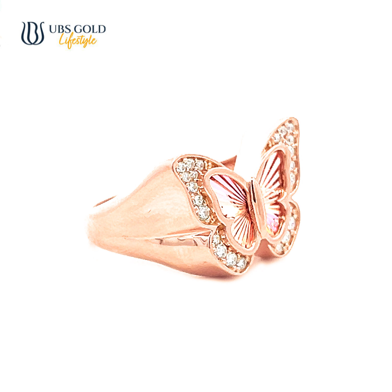 UBS Gold Cincin Emas Rainbow - E6c0036 - 17K