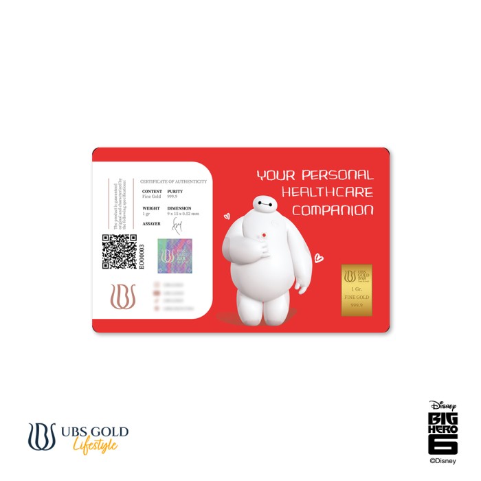 UBS Gold Logam Mulia Disney Baymax 1 Gr