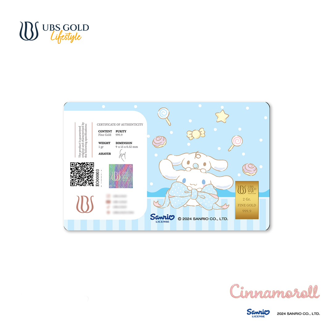 UBS Gold Logam Mulia Sanrio Cinnamoroll Ribbon 1 Gr