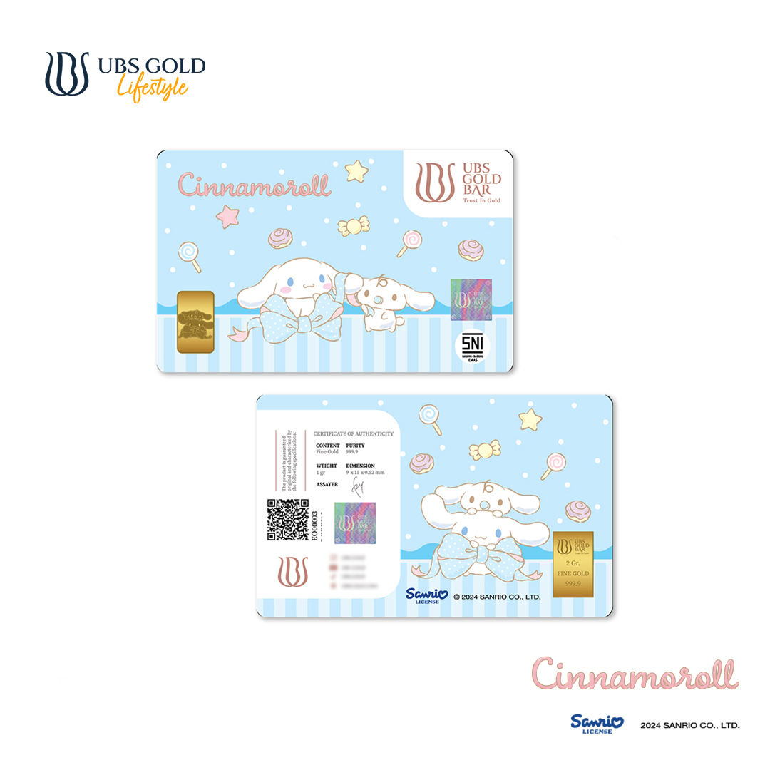 UBS Gold Logam Mulia Sanrio Cinnamoroll Ribbon 1 Gr