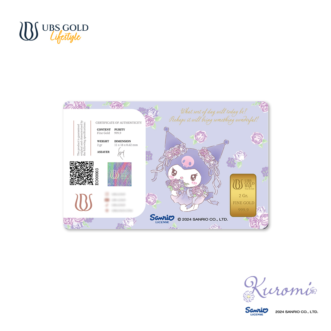 UBS Gold Logam Mulia Sanrio Kuromi Flower 2 Gr