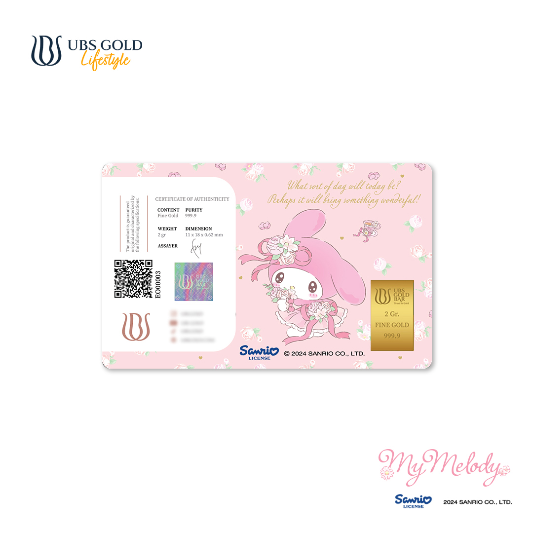 UBS Gold Logam Mulia Sanrio My Melody Flower 2 Gr