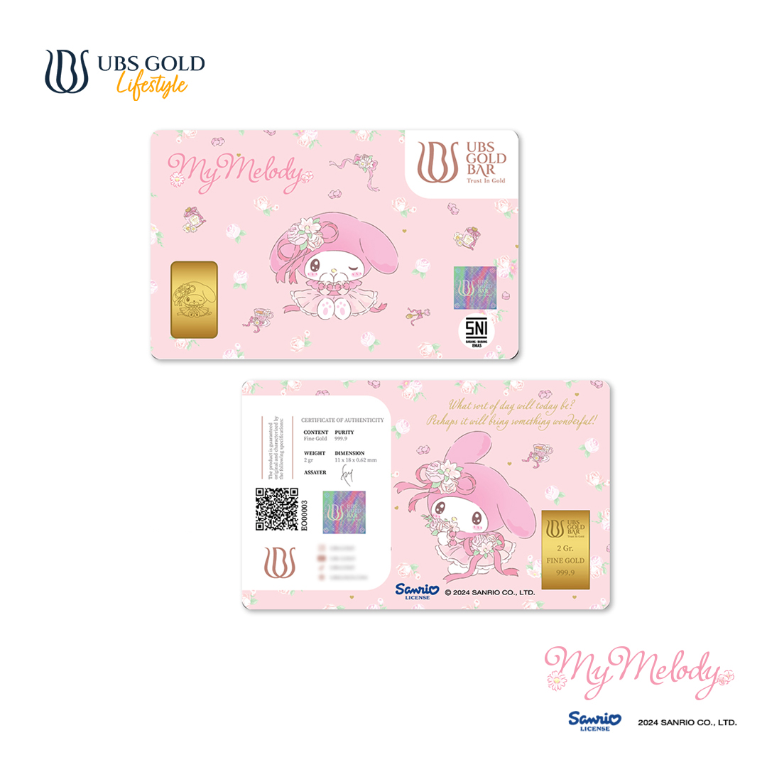 UBS Gold Logam Mulia Sanrio My Melody Flower 2 Gr