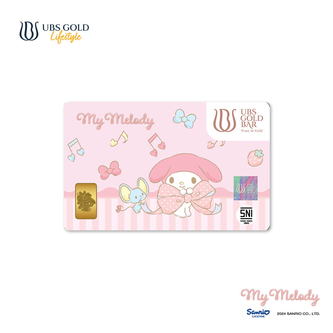 UBS Gold Logam Mulia Sanrio My Melody Ribbon 1 Gr