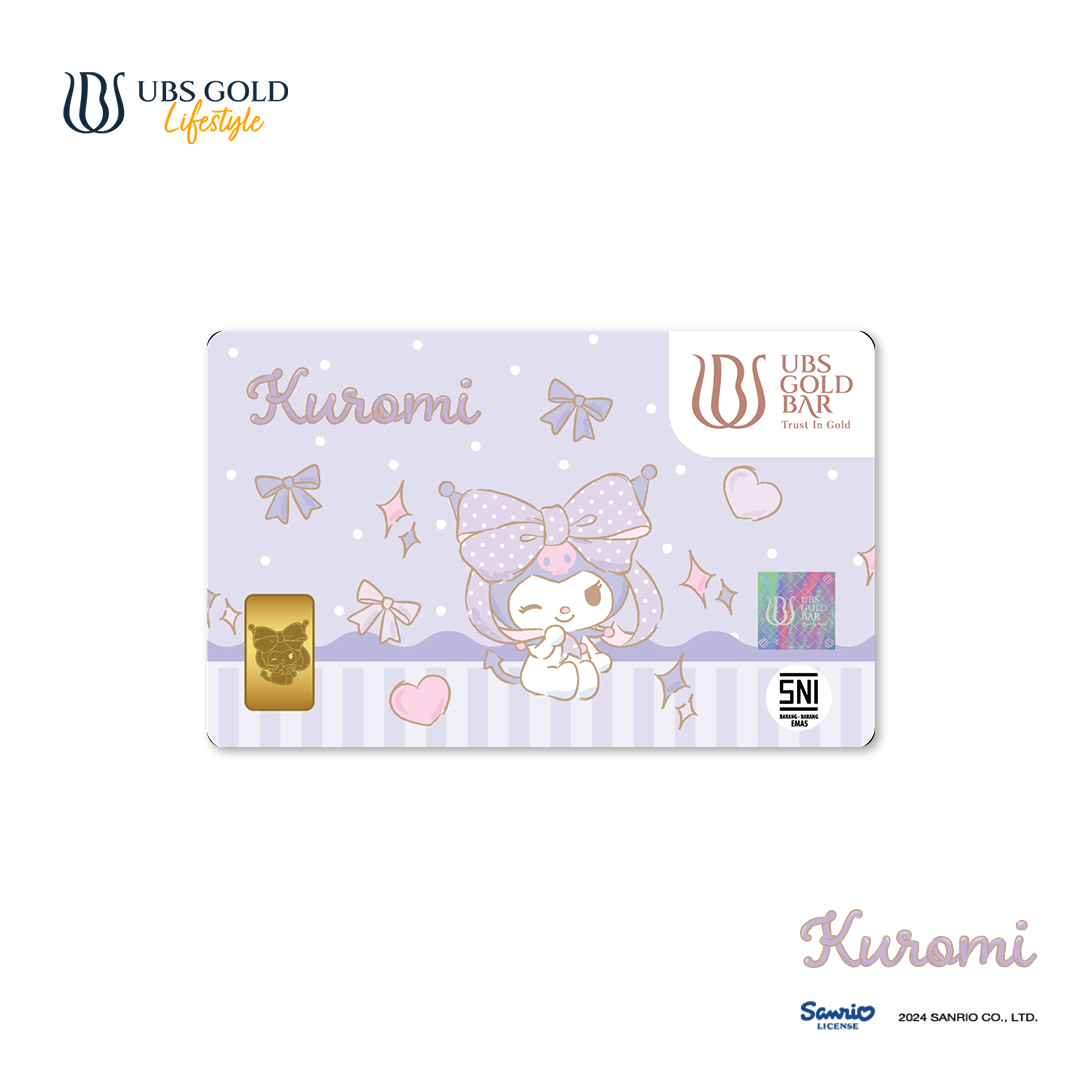 UBS Gold Logam Mulia Sanrio Kuromi Ribbon 1 Gr