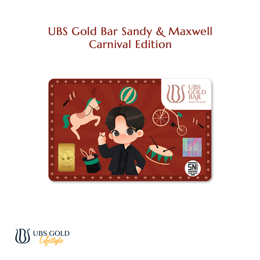 UBS Gold Logam Mulia Edisi Spesial Sandy dan Maxwell 1 Gr - Carnival