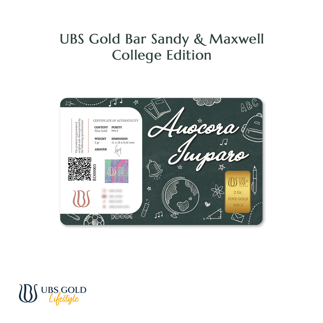 UBS Gold Logam Mulia Edisi Spesial Maxwell dan Sandy 2 Gr - College