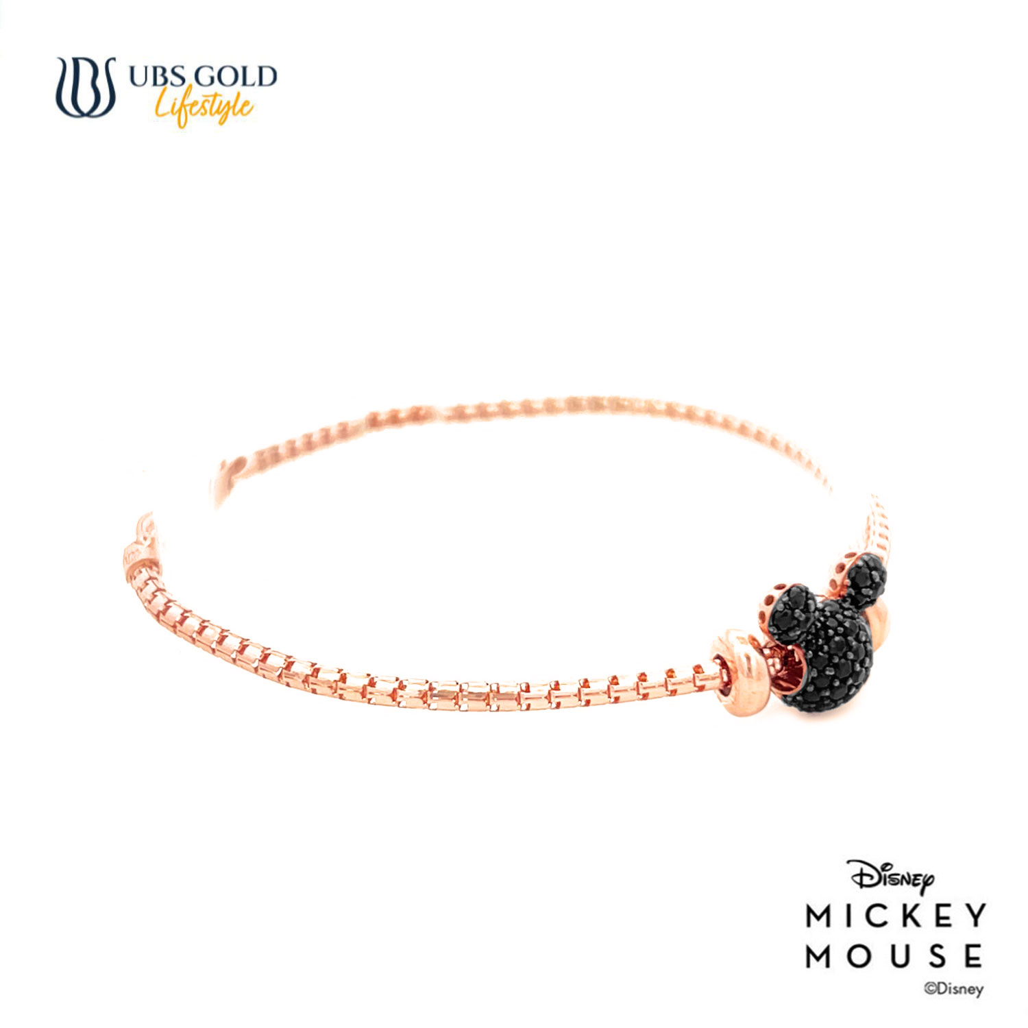 UBS Gold Gelang Emas Disney Mickey Mouse - Kgy0145 - 17K