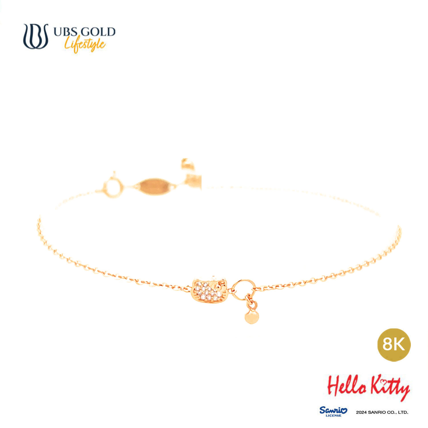 UBS Gold Gelang Emas Sanrio Hello Kitty - Kgz0026K - 8K