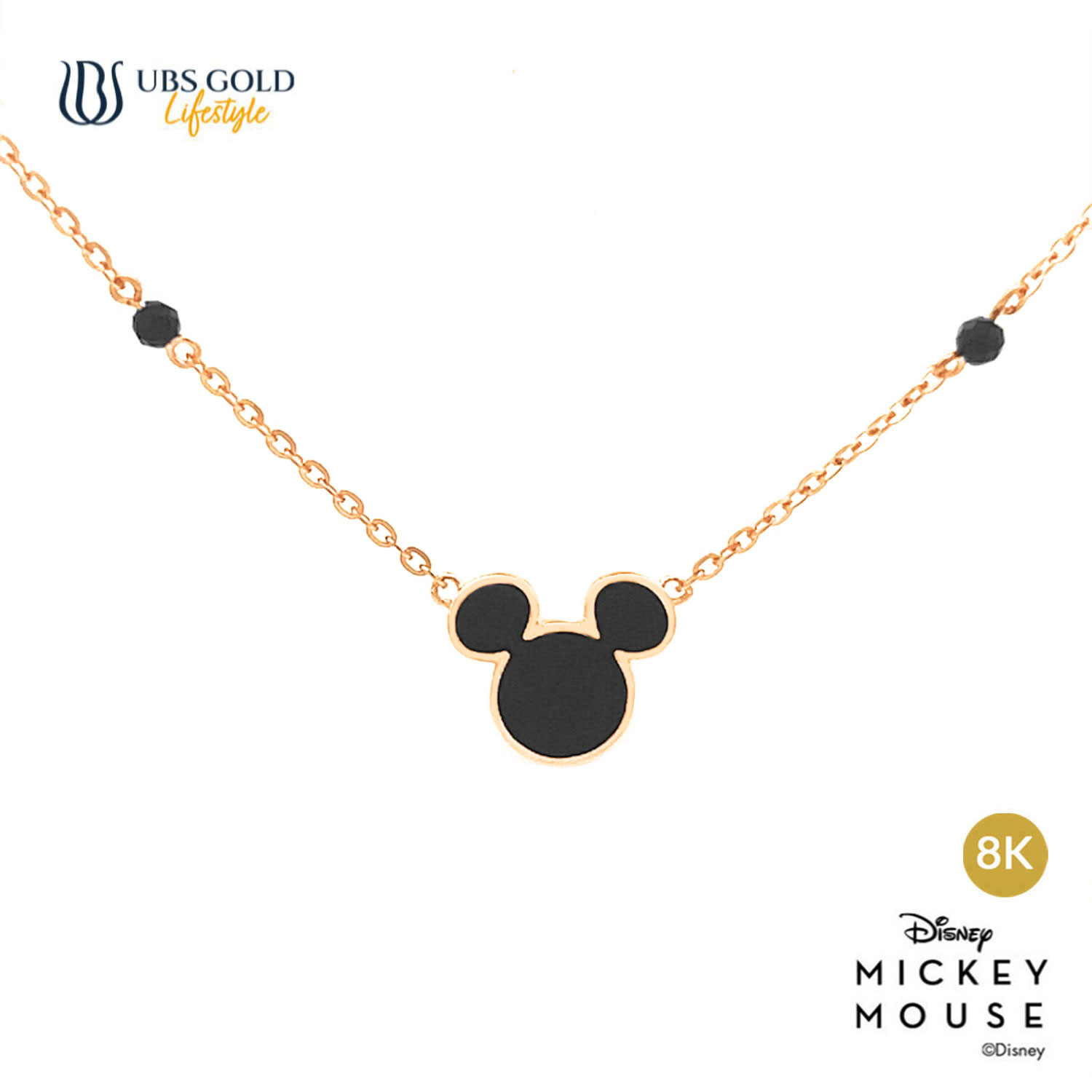 UBS Gold Kalung Emas Disney Mickey Mouse - Kky0476K - 8K