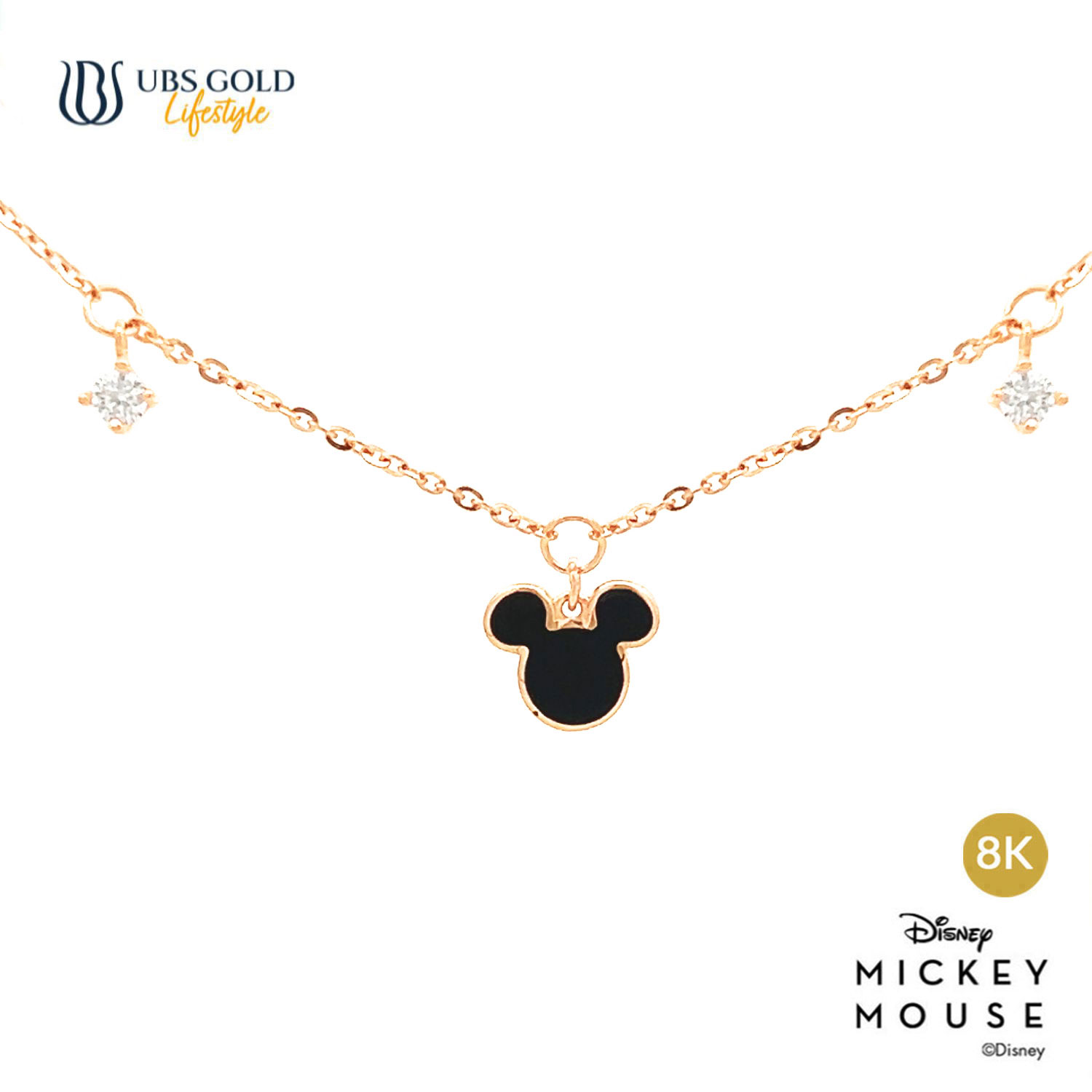 UBS Gold Kalung Emas Disney Mickey Mouse - Kky0477K - 8K