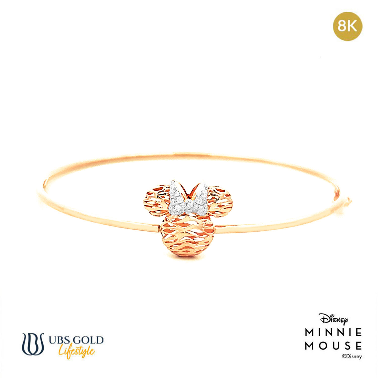 UBS Gold Gelang Emas Disney Minnie Mouse - Vgy0144K - 8K