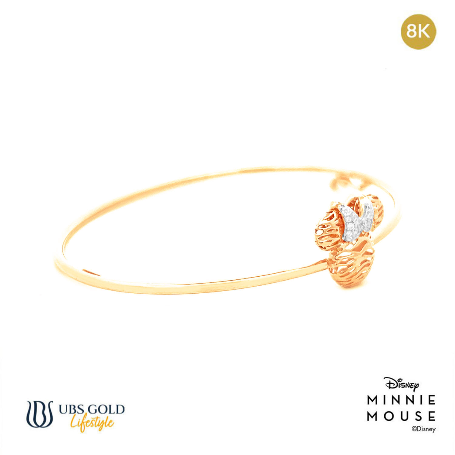 UBS Gold Gelang Emas Disney Minnie Mouse - Vgy0144K - 8K