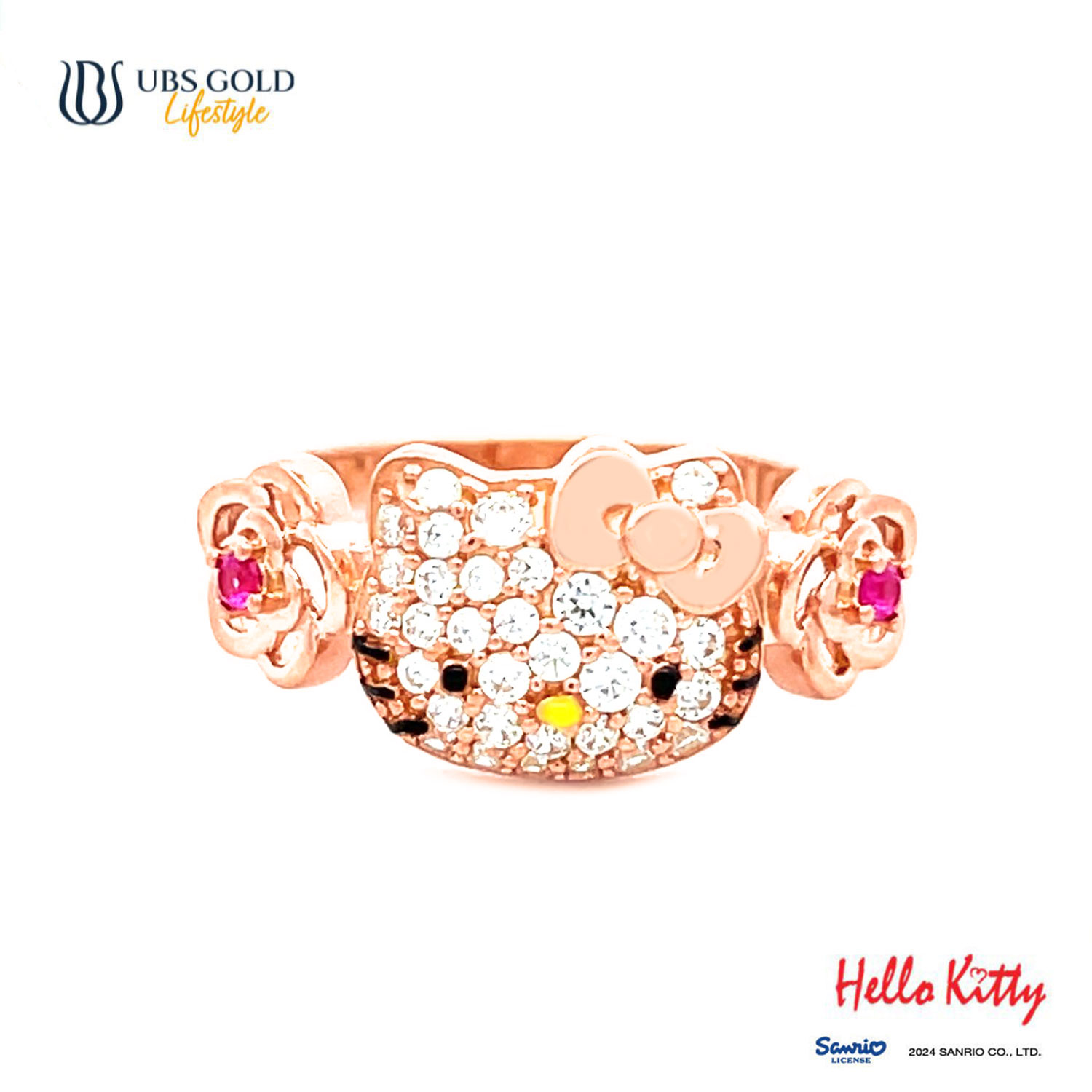 UBS Gold Cincin Emas Sanrio Hello Kitty - Ccz0009 - 17K