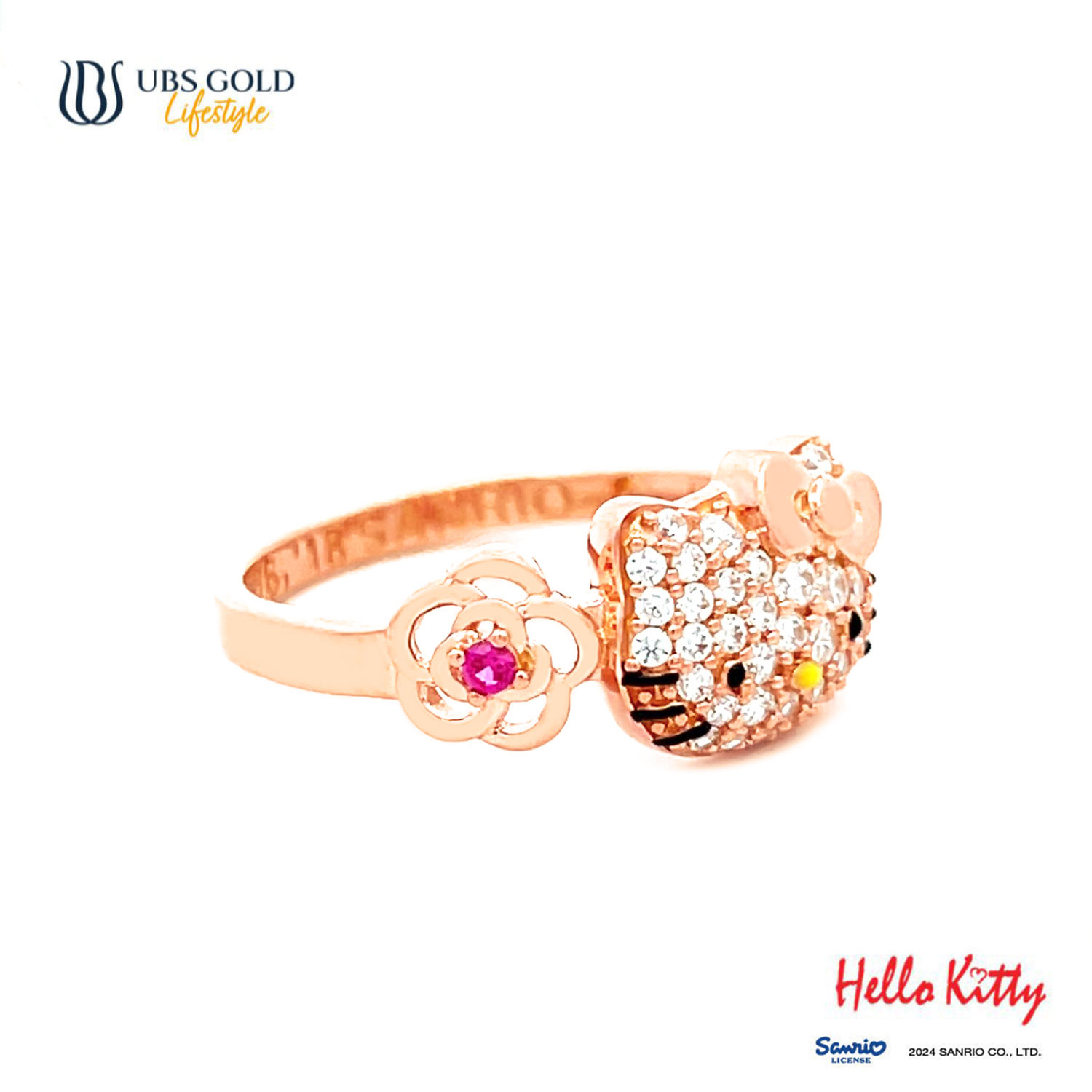 UBS Gold Cincin Emas Sanrio Hello Kitty - Ccz0009 - 17K