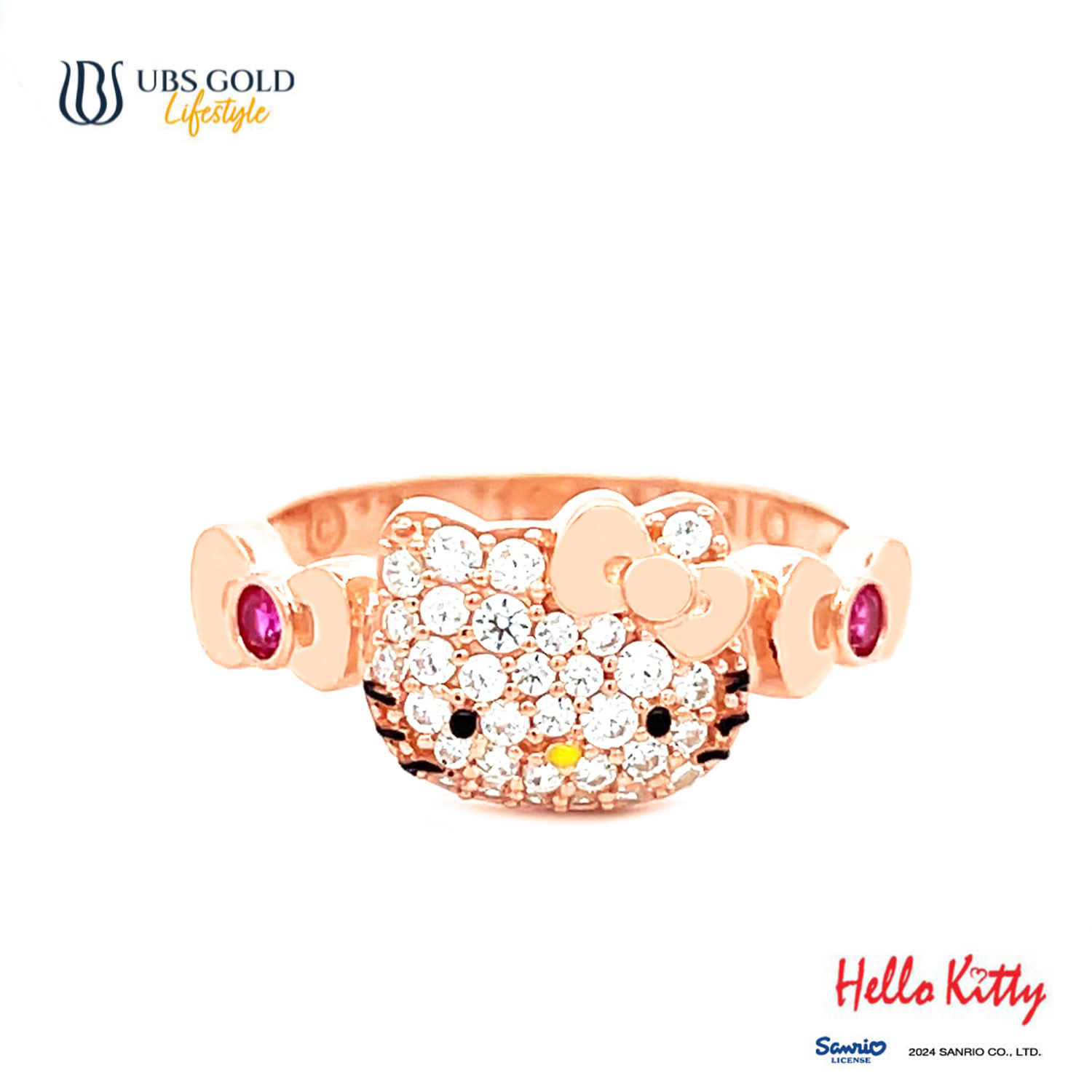 UBS Gold Cincin Emas Sanrio Hello Kitty - Ccz0010 - 17K