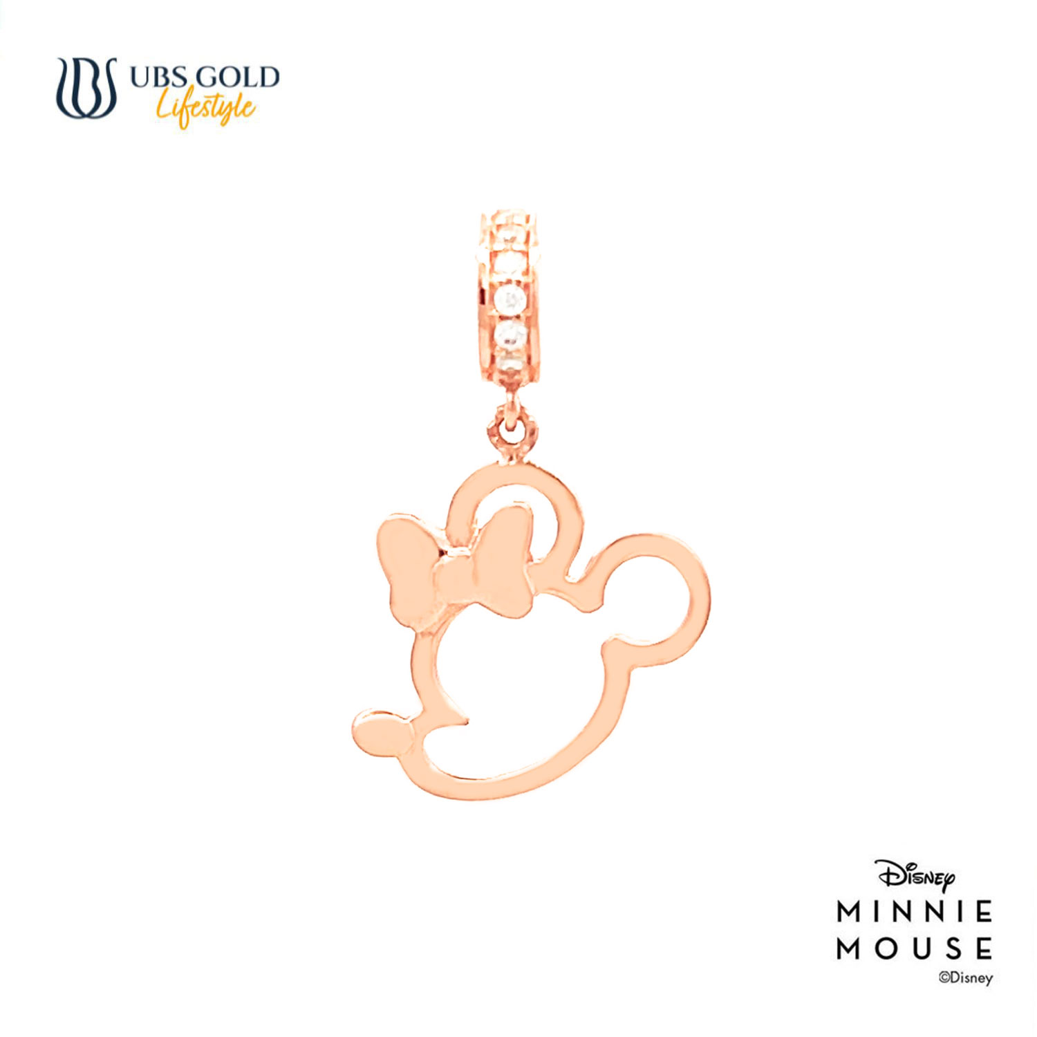 UBS Gold Liontin Emas Disney Minnie Mouse Sweetie - Cly0054 - 17K