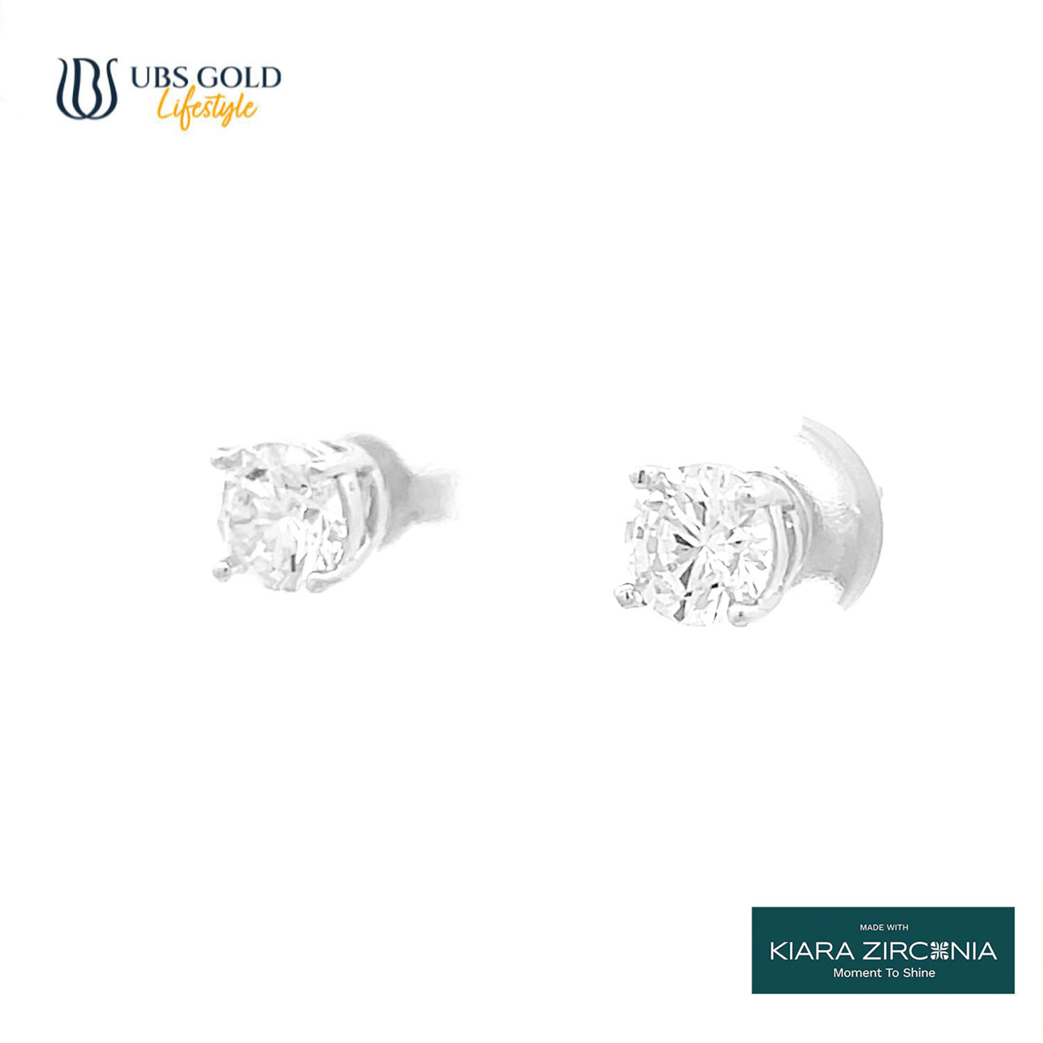 UBS Gold Anting Emas Solitaire - Cwb0752 - 17K