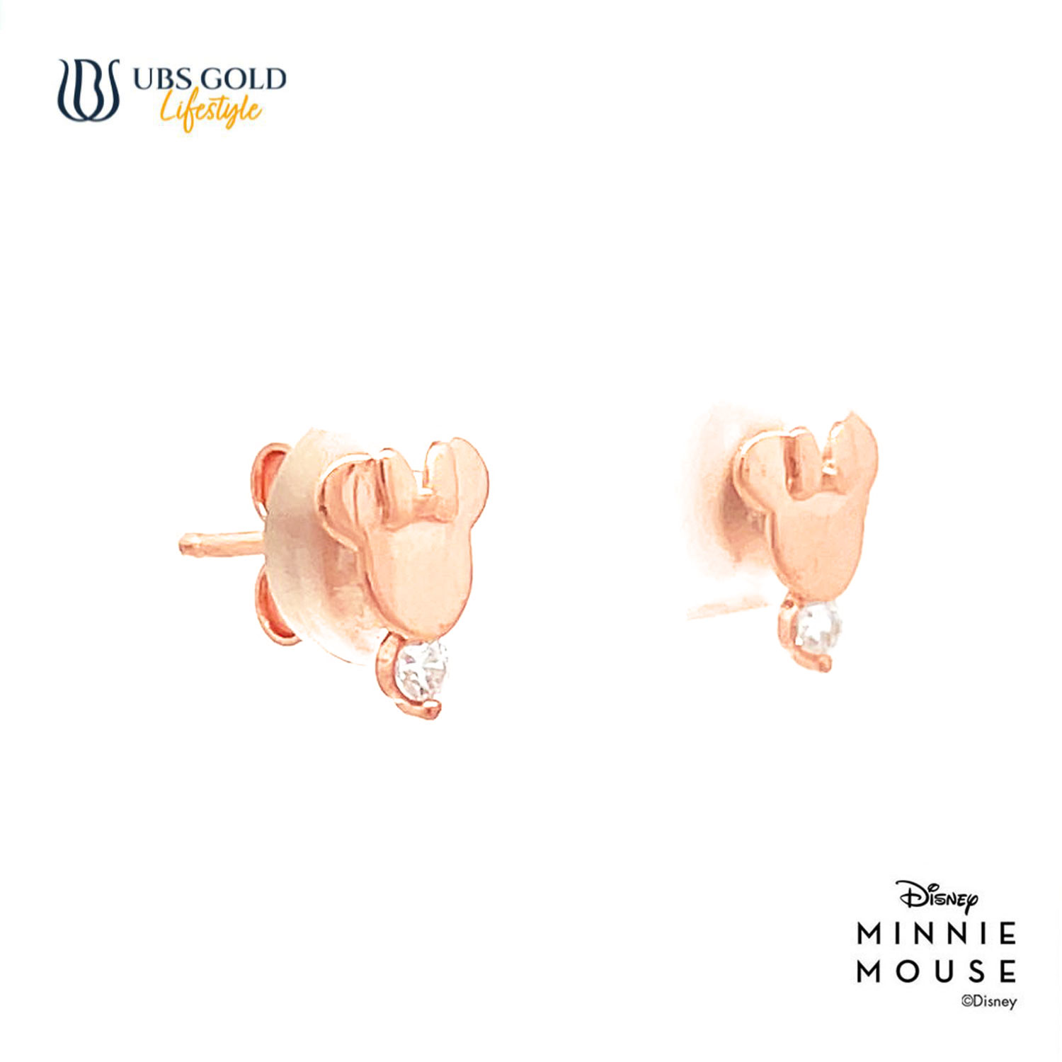 UBS Gold Anting Emas Disney Minnie Mouse - Cwy0057 - 17K