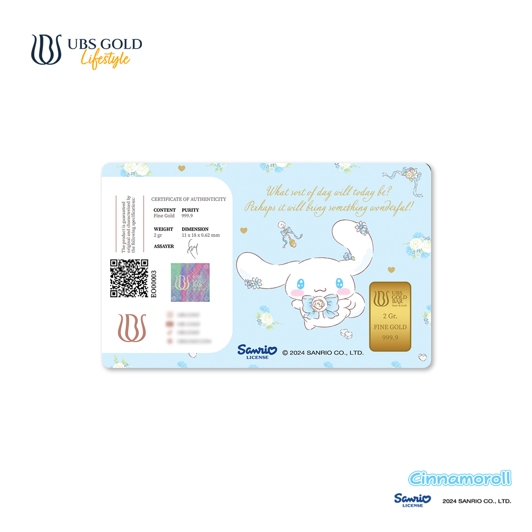 UBS Gold Logam Mulia Sanrio Cinnamoroll Flower 2 Gr