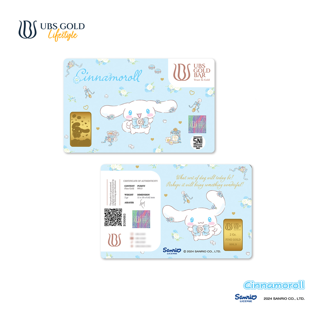 UBS Gold Logam Mulia Sanrio Cinnamoroll Flower 2 Gr