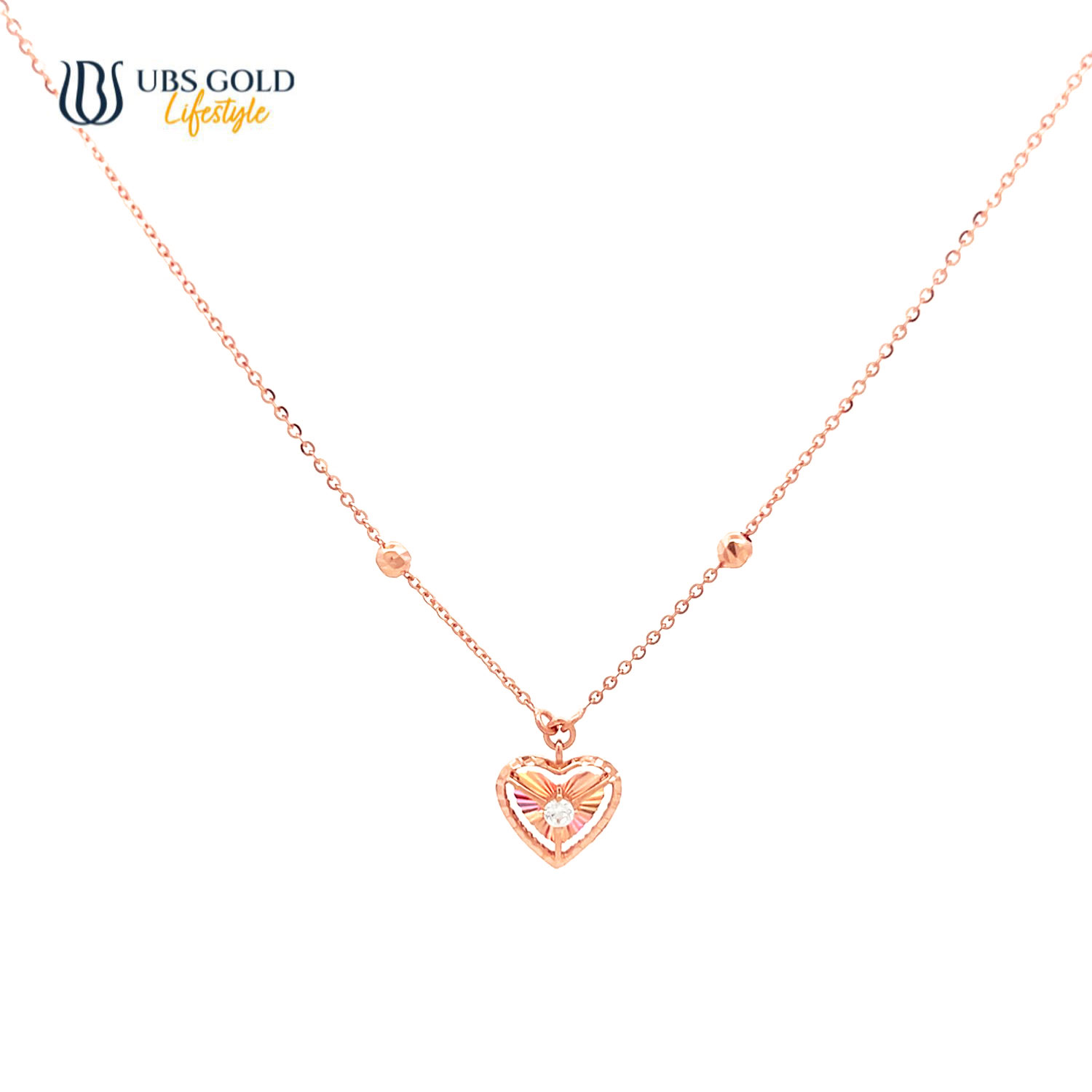 UBS Gold Kalung Emas Millie Molly Rainbow - K6k0097 - 17K