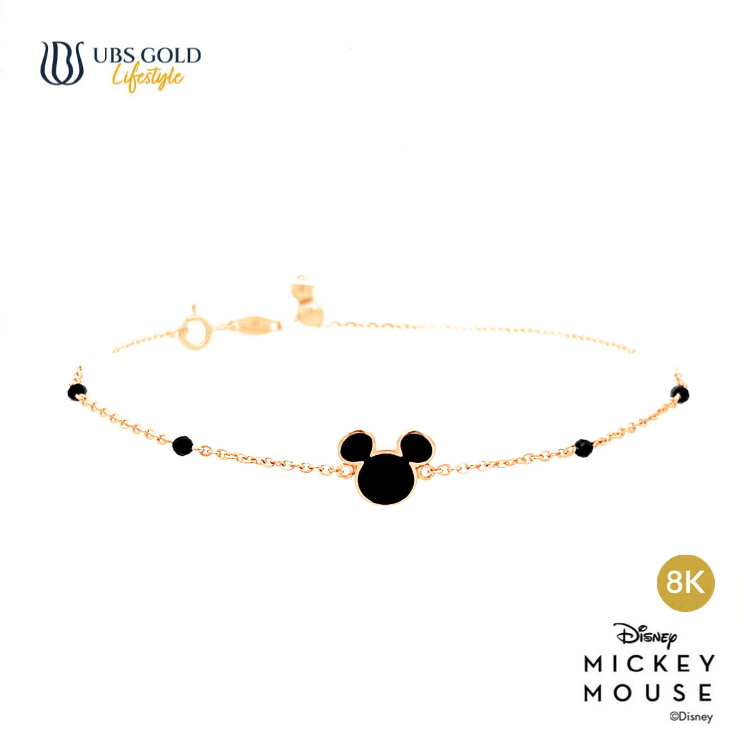 UBS Gold Gelang Emas Disney Mickey Mouse - Kgy0113K - 8K