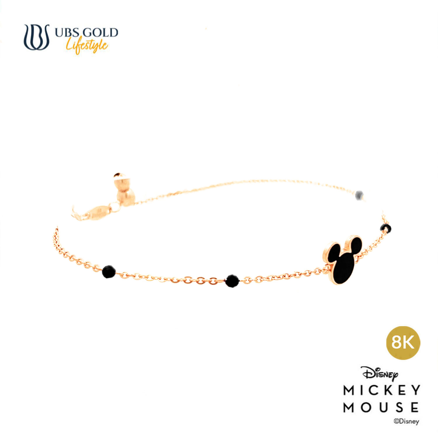 UBS Gold Gelang Emas Disney Mickey Mouse - Kgy0113K - 8K