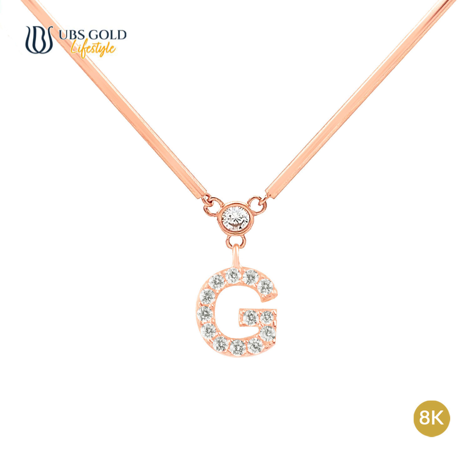 UBS Gold Kalung Emas Alpha Tube G - Kkv15171K - 8K