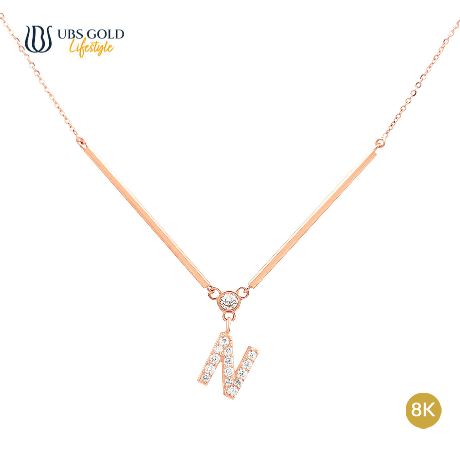 UBS Gold Kalung Emas Alpha Tube N - Kkv15178K - 8K