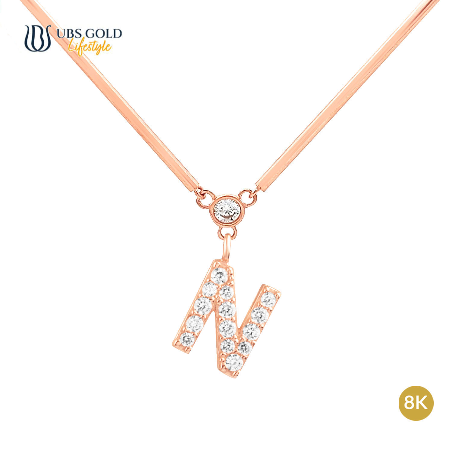 UBS Gold Kalung Emas Alpha Tube N - Kkv15178K - 8K