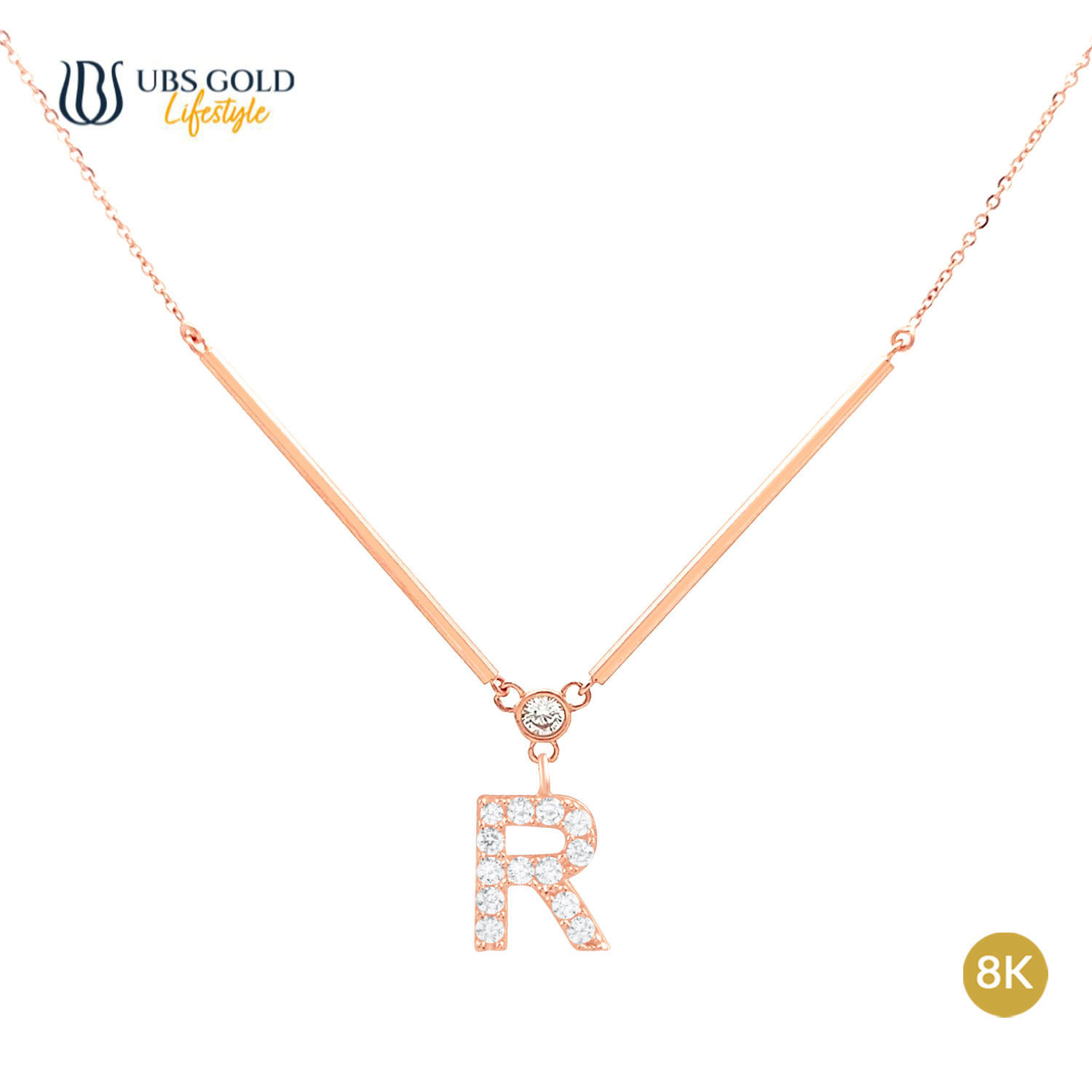 UBS Gold Kalung Emas Alpha Tube R - Kkv15182K - 8K