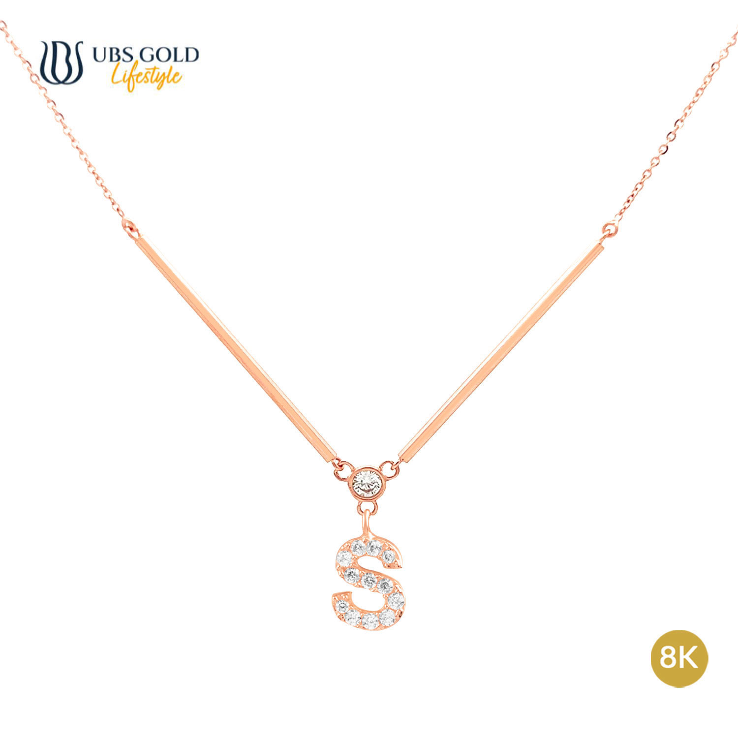 UBS Gold Kalung Emas Alpha Tube S - Kkv15183K - 8K