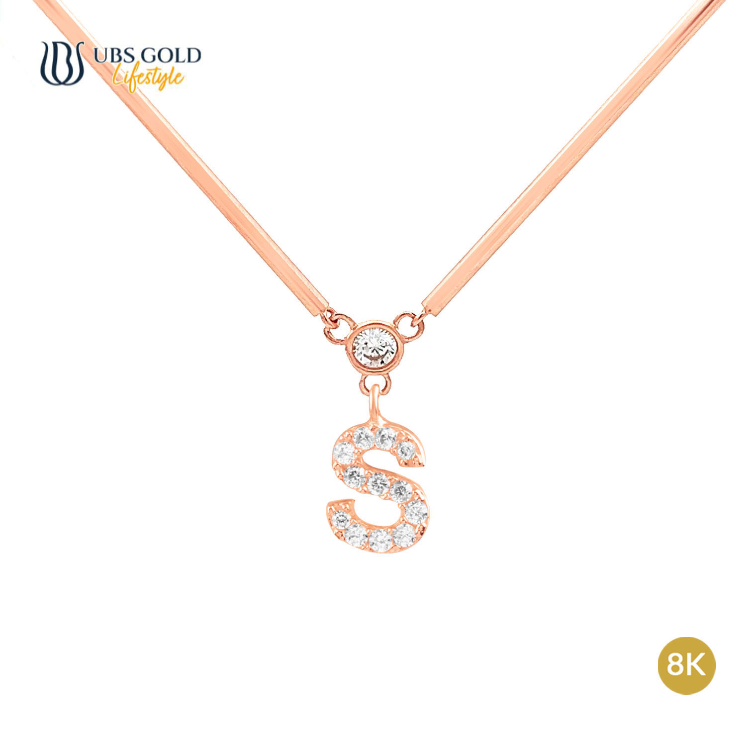 UBS Gold Kalung Emas Alpha Tube S - Kkv15183K - 8K