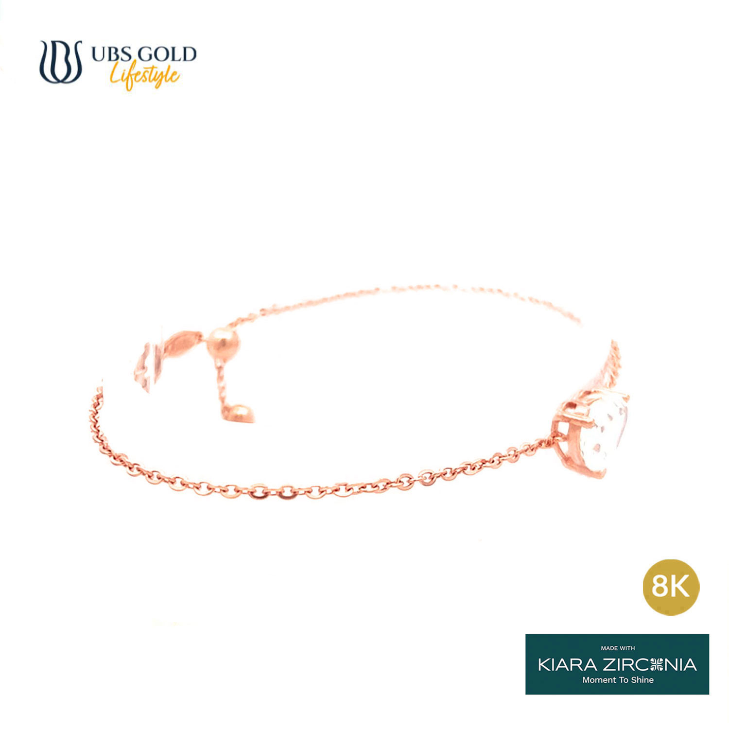 UBS Gold Gelang Emas Serina Le Solitaire - Ksg0978K - 8K