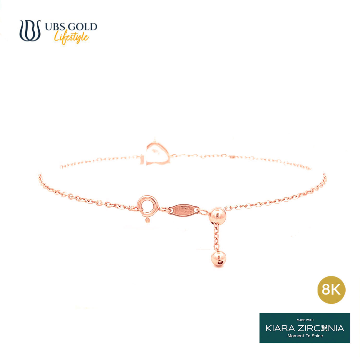 UBS Gold Gelang Emas Serina Le Solitaire - Ksg0978K - 8K