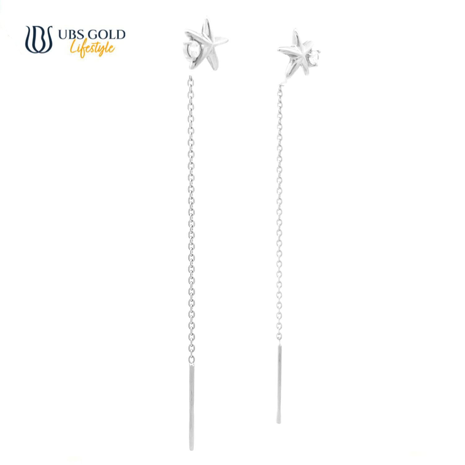 UBS Gold Anting Emas Luna - Ksw1166 - 17K