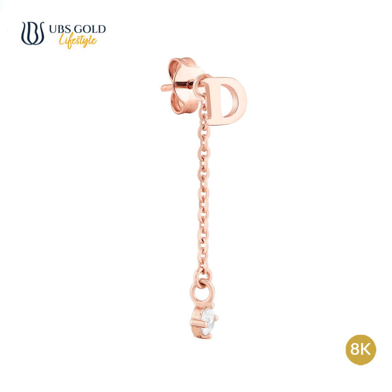 UBS Gold Anting Emas AlphaMe D - Kwr1298K - 8K