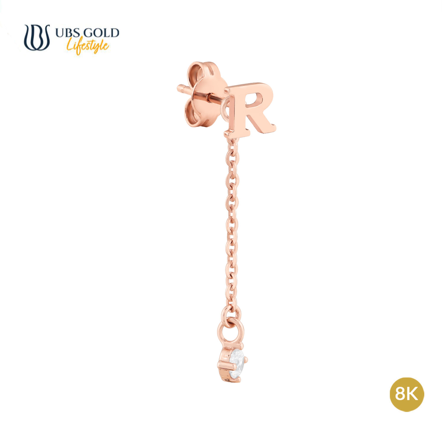 UBS Gold Anting Emas AlphaMe R - Kwr1336K - 8K