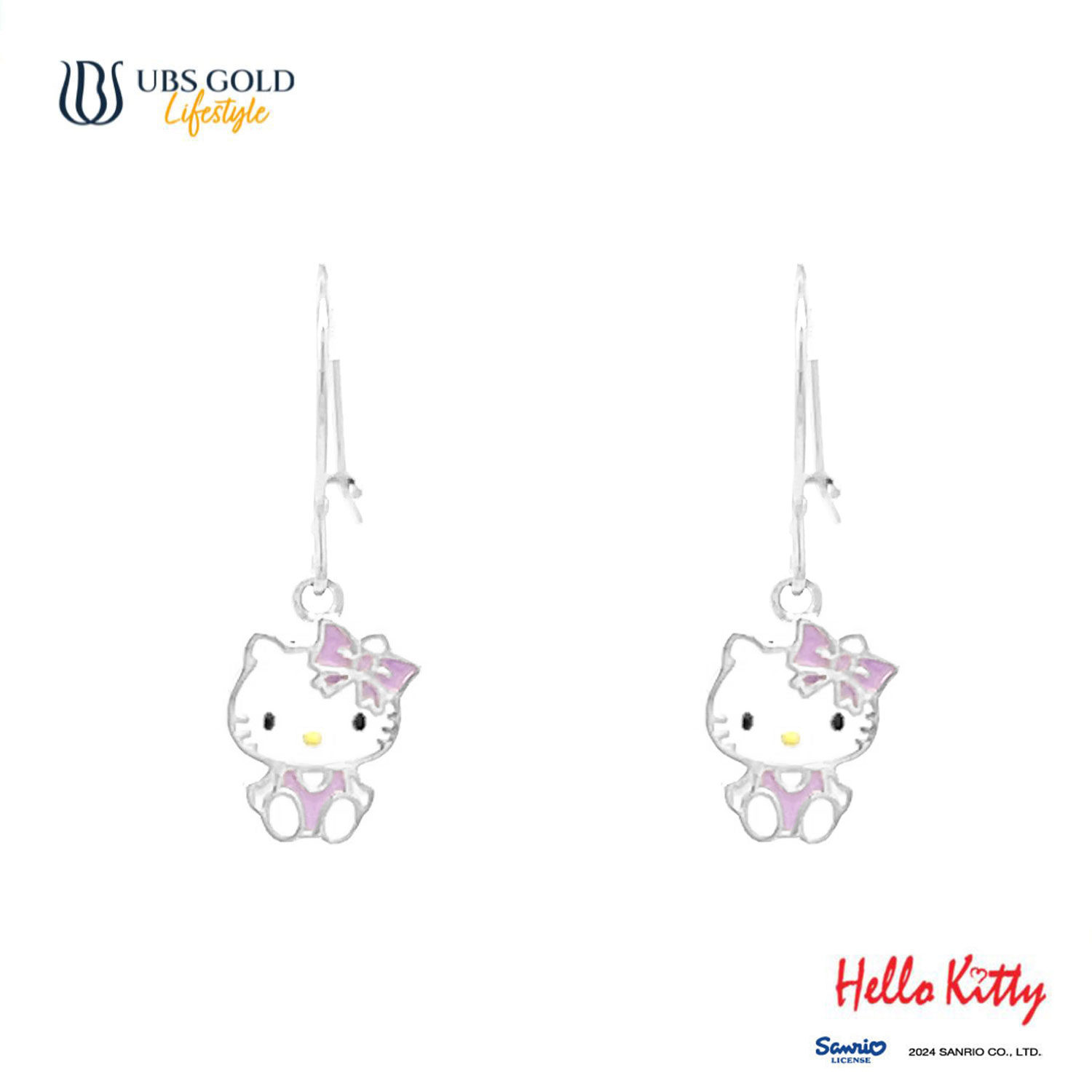 UBS Gold Anting Emas Anak Sanrio Hello Kitty - Aaz0024 - 17K