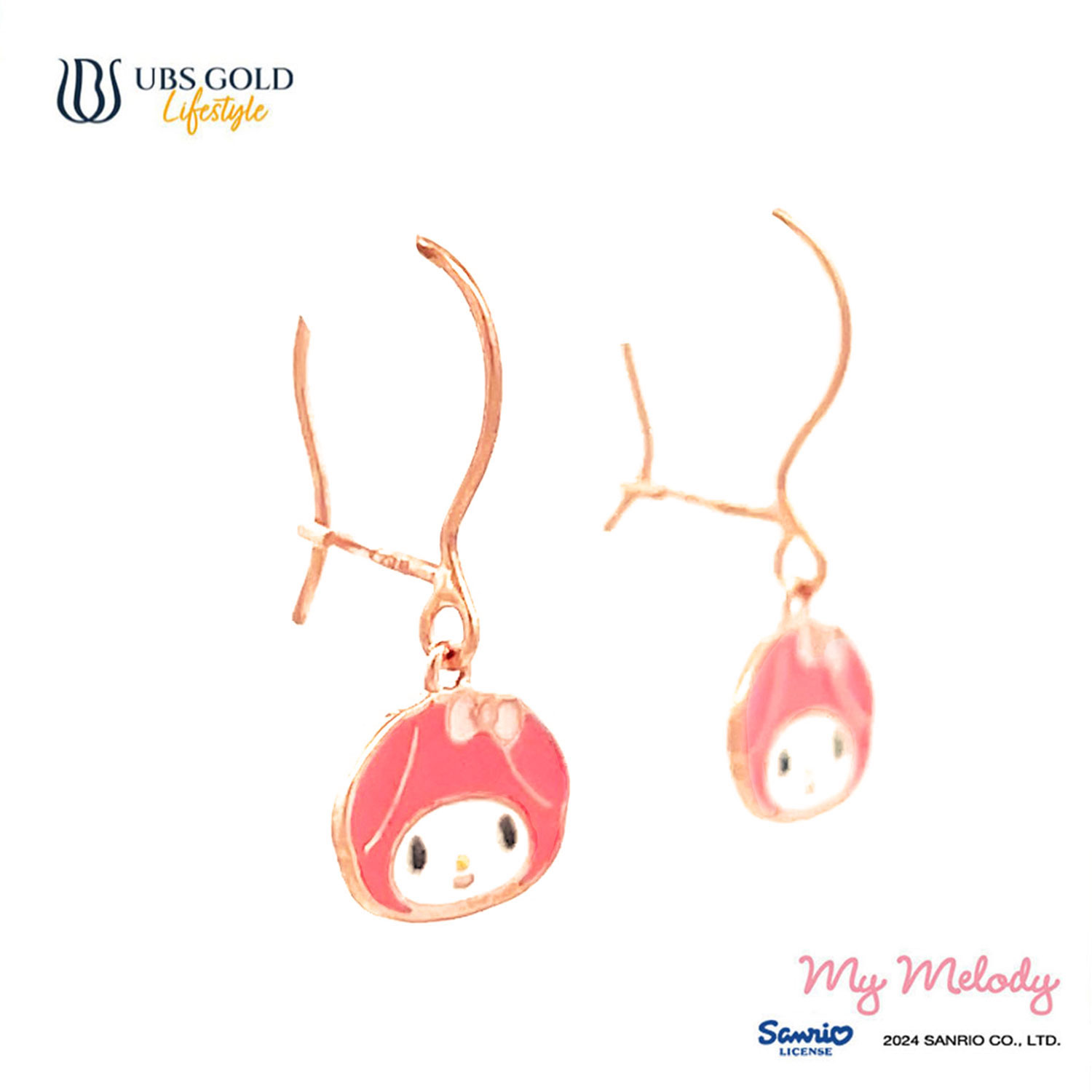 UBS Gold Anting Emas Anak Sanrio My Melody - Aaz0042 - 17K