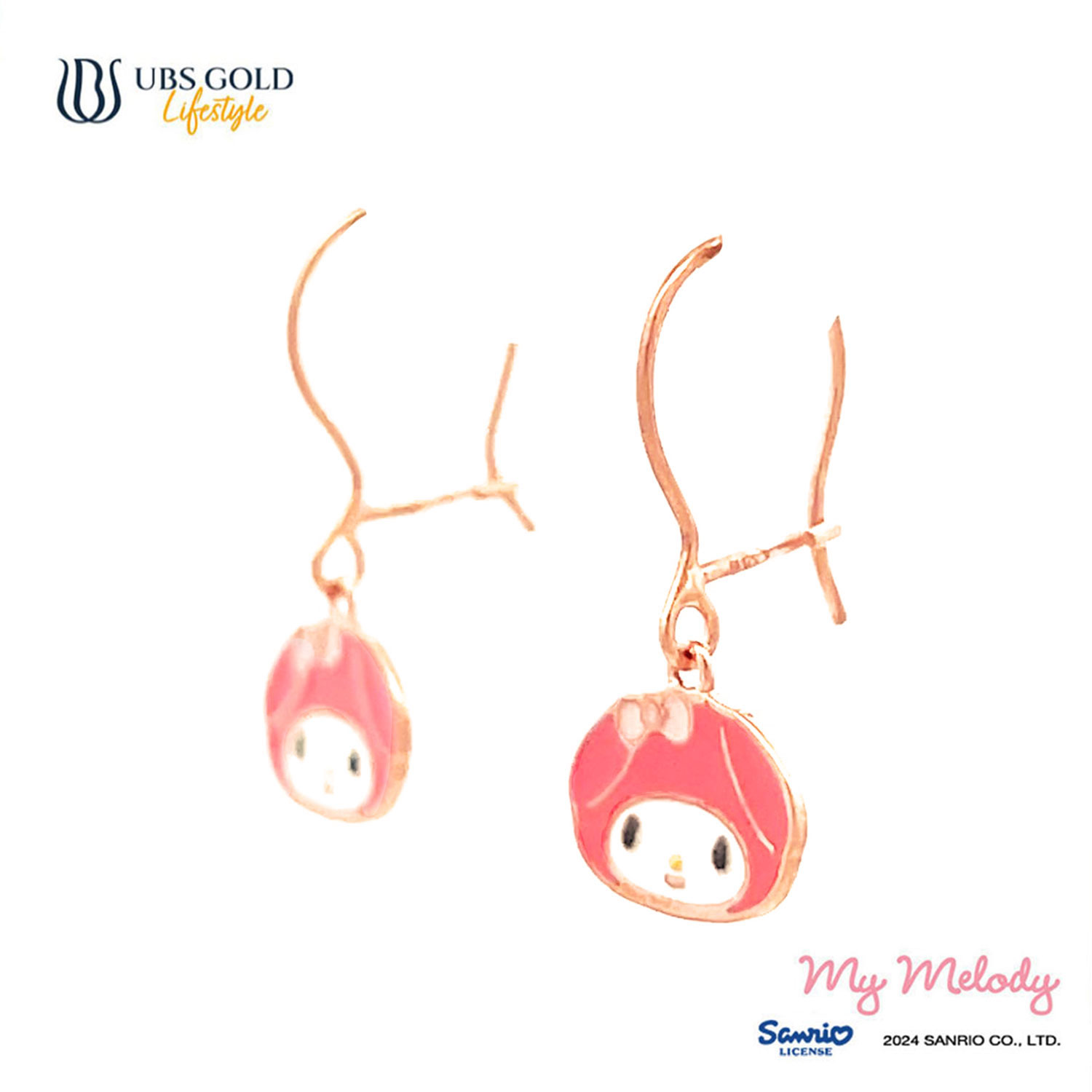 UBS Gold Anting Emas Anak Sanrio My Melody - Aaz0042 - 17K