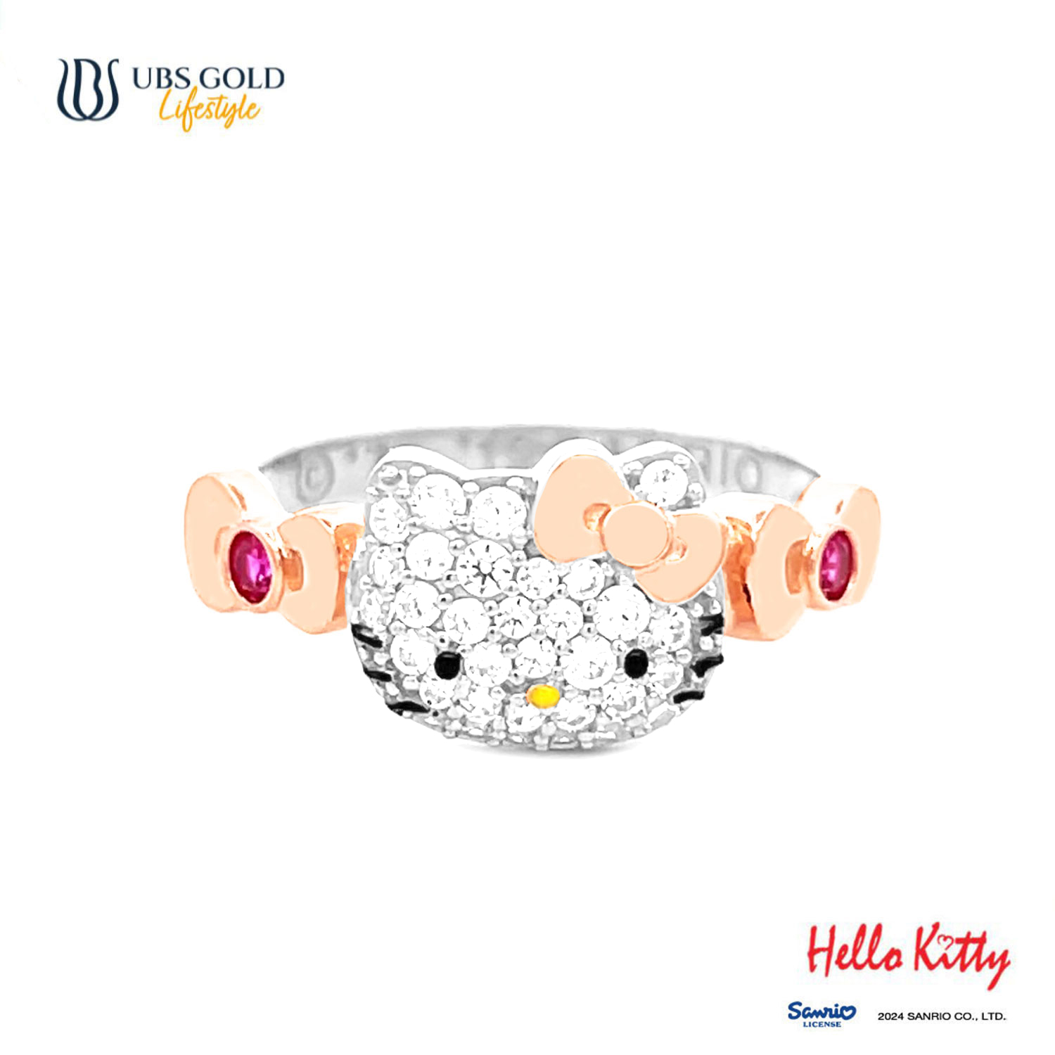 UBS Gold Cincin Emas Sanrio Hello Kitty - Ccz0010 - 17K